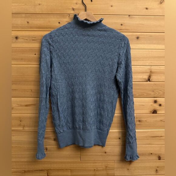 Sundance Size Medium Frances Ruffle Turtleneck Sweater - Picture 7 of 9